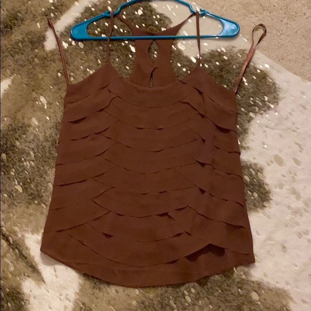 Scalloped tank; never worn!